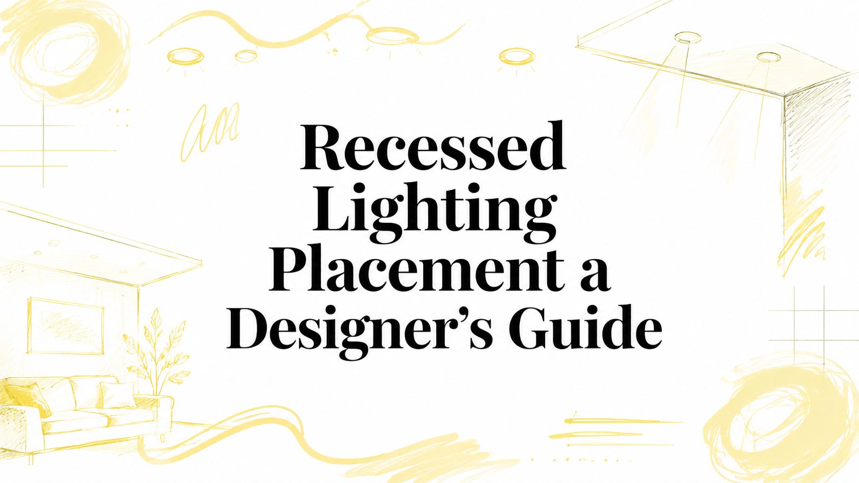 Recessed Lighting Placement a Designer’s Guide