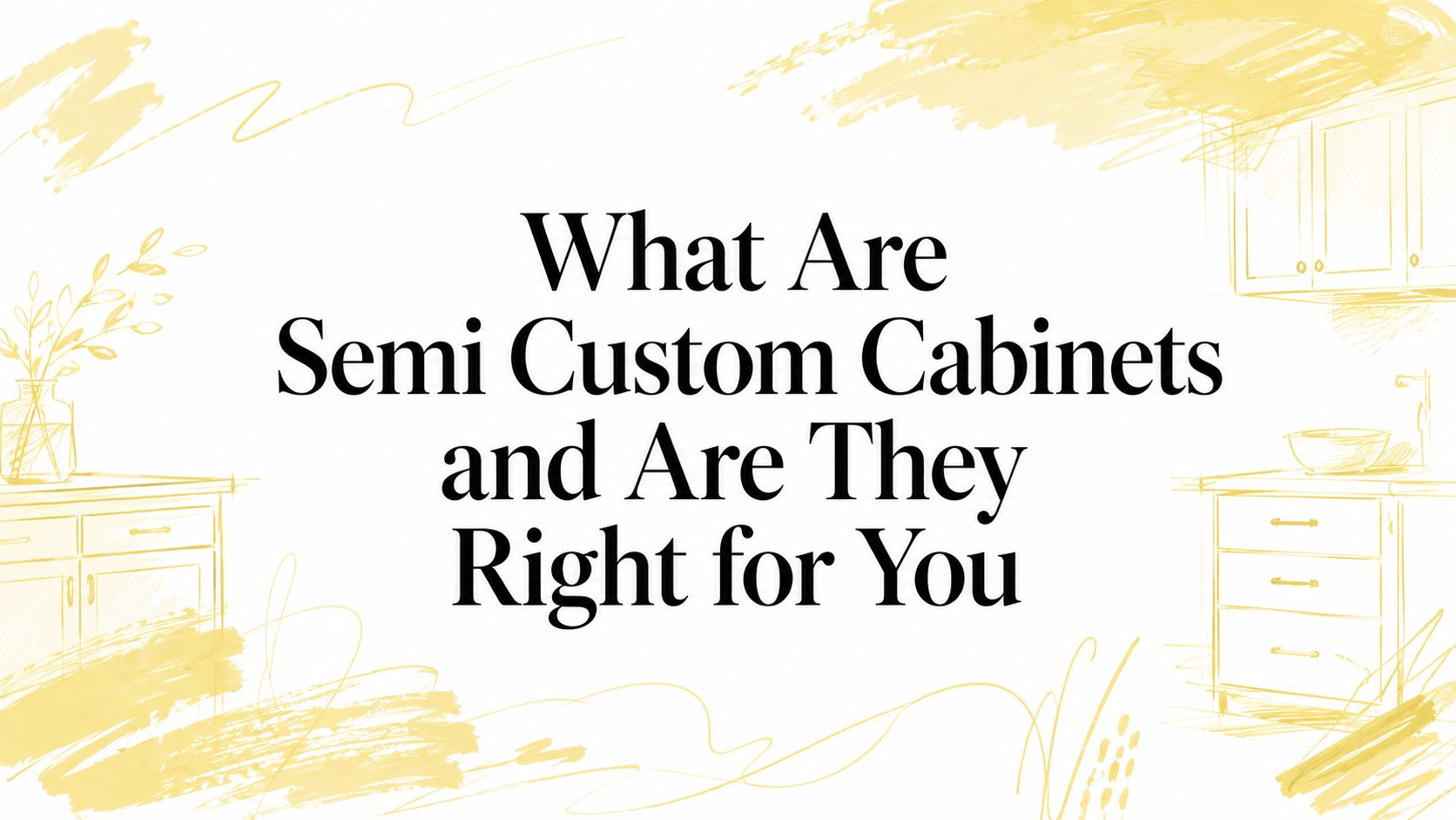What Are Semi Custom Cabinets and Are They Right for You