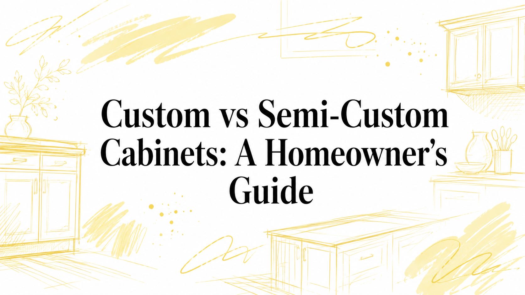 Custom vs Semi-Custom Cabinets: A Homeowner's Guide