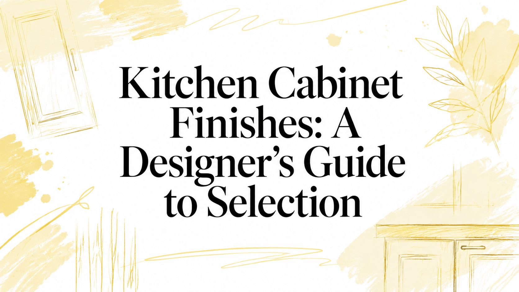 Kitchen Cabinet Finishes: A Designer's Guide to Selection
