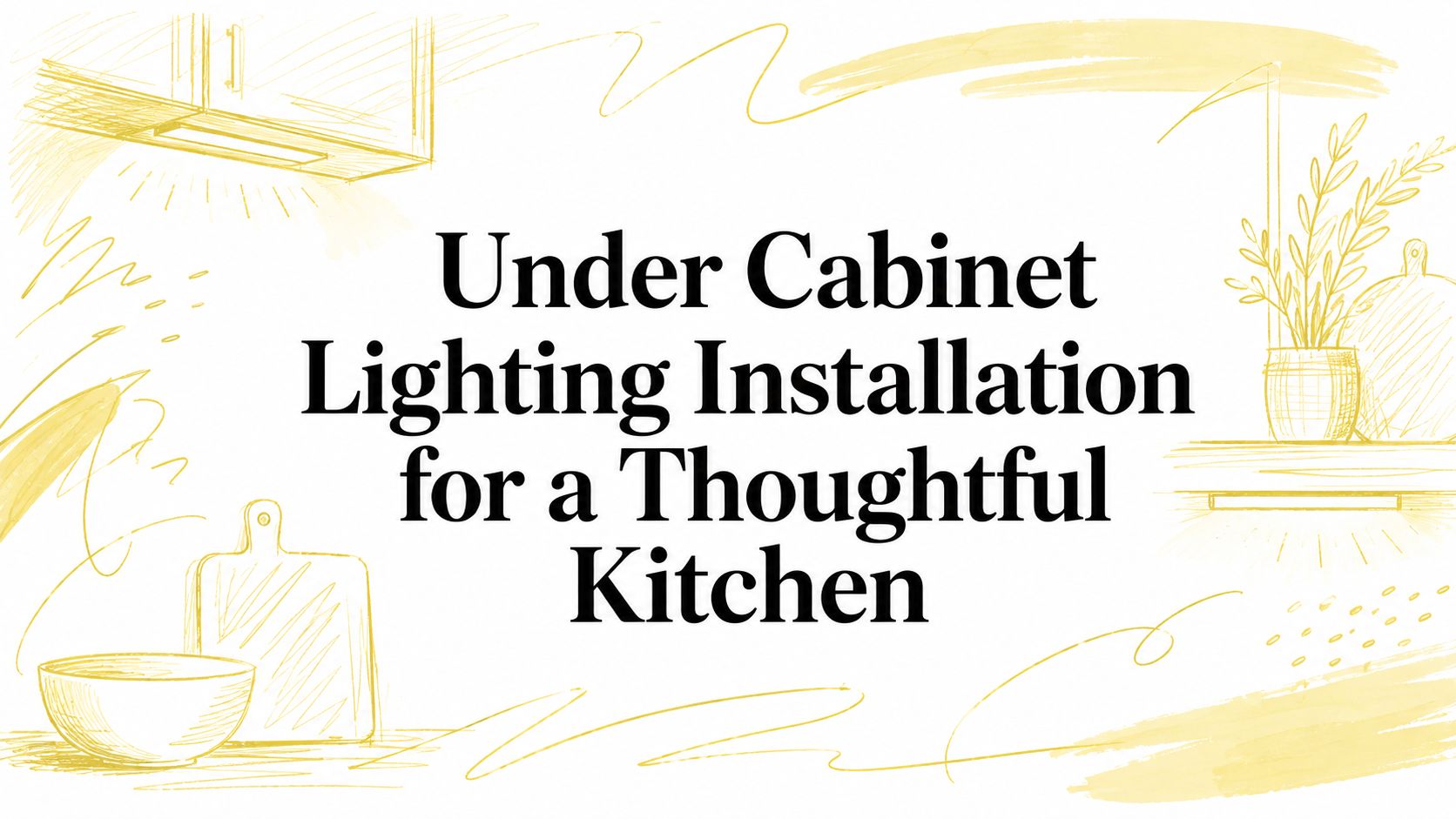Under Cabinet Lighting Installation for a Thoughtful Kitchen