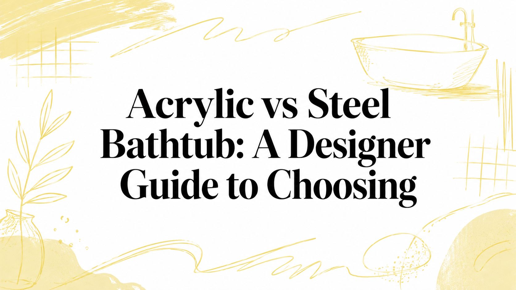 Acrylic vs Steel Bathtub: A Designer Guide to Choosing