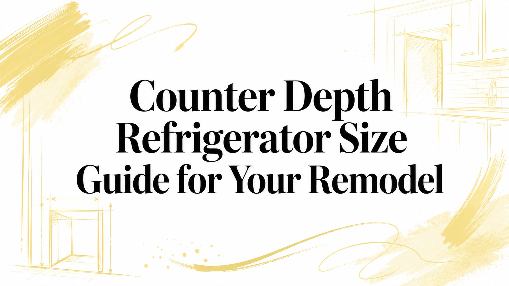 Counter Depth Refrigerator Size Guide for Your Remodel