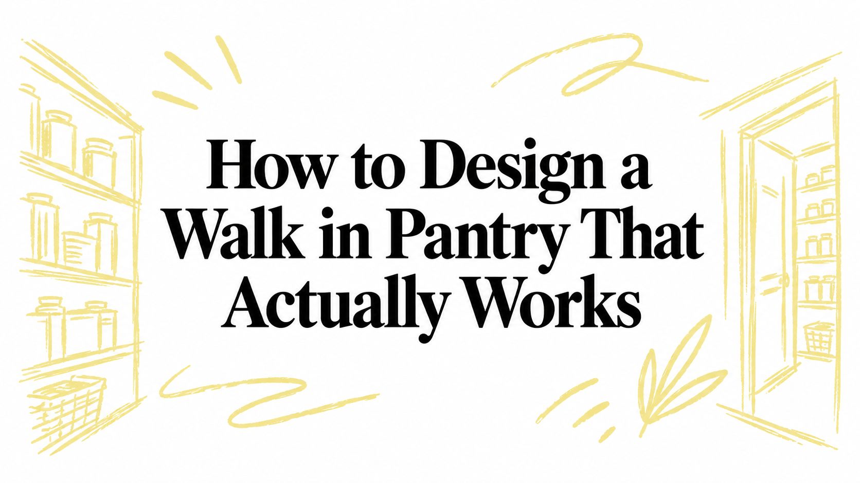 How to Design a Walk in Pantry That Actually Works
