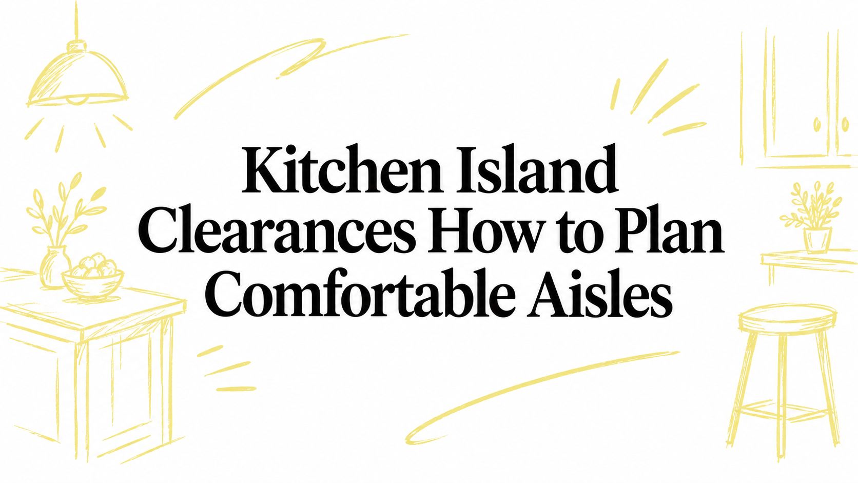 Kitchen Island Clearances How to Plan Comfortable Aisles