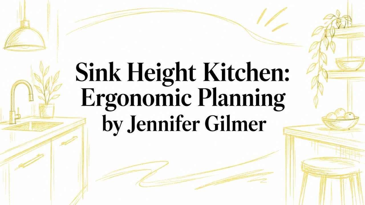 Sink Height Kitchen: Ergonomic Planning by Jennifer Gilmer
