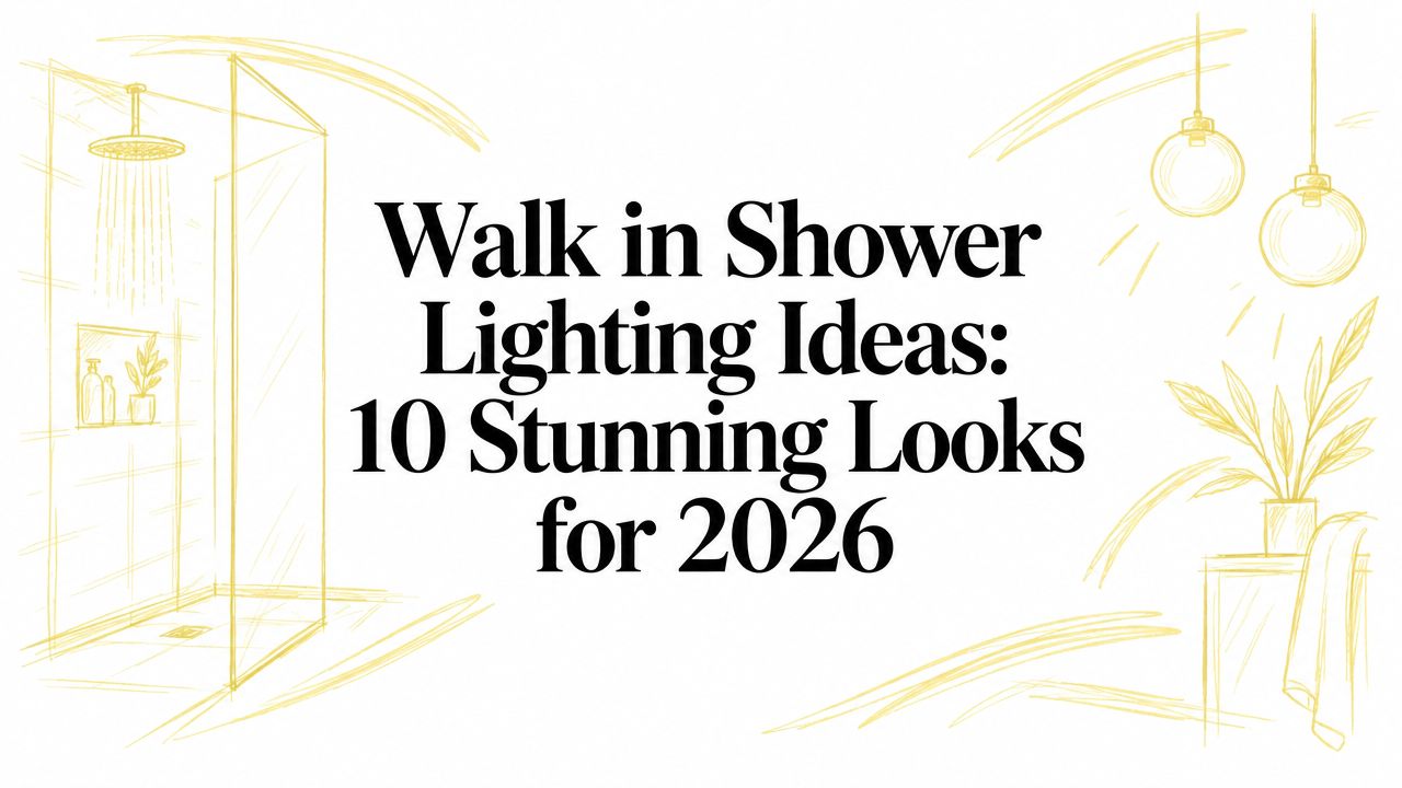 Walk in Shower Lighting Ideas: 10 Stunning Looks for 2026