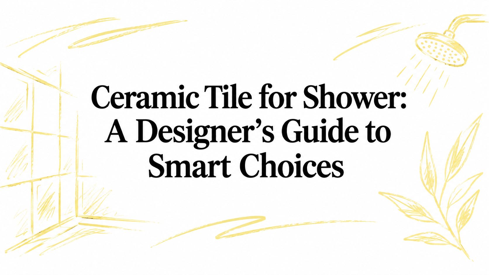 Ceramic Tile for Shower: A Designer’s Guide to Smart Choices