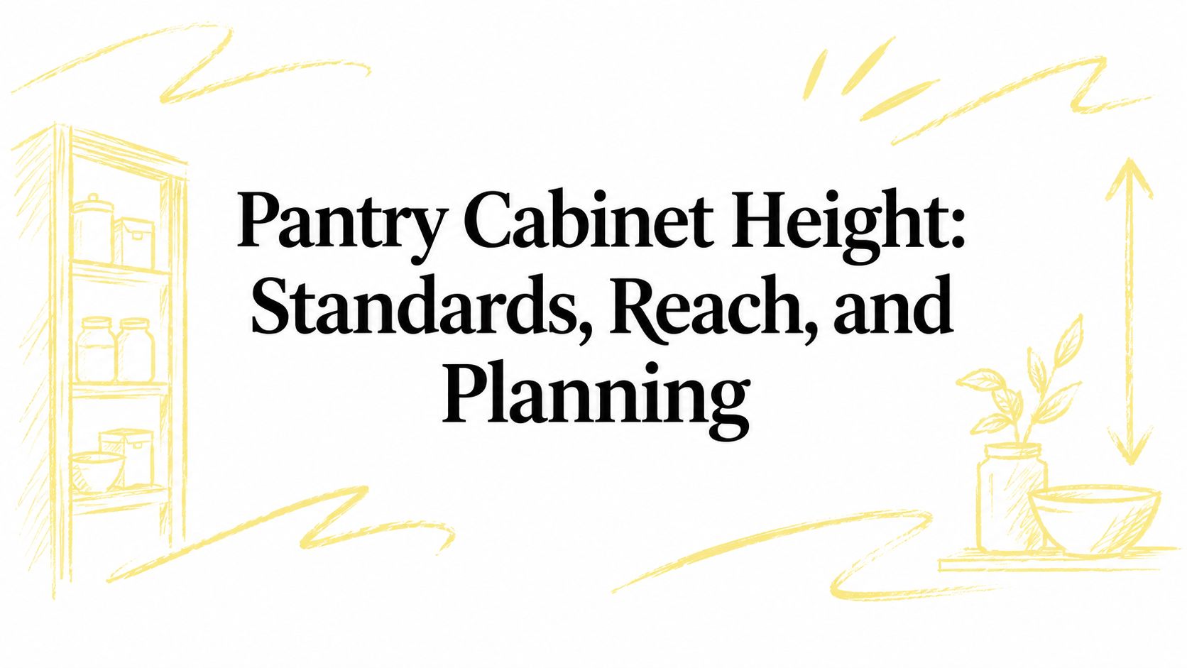 Pantry Cabinet Height: Standards, Reach, and Planning