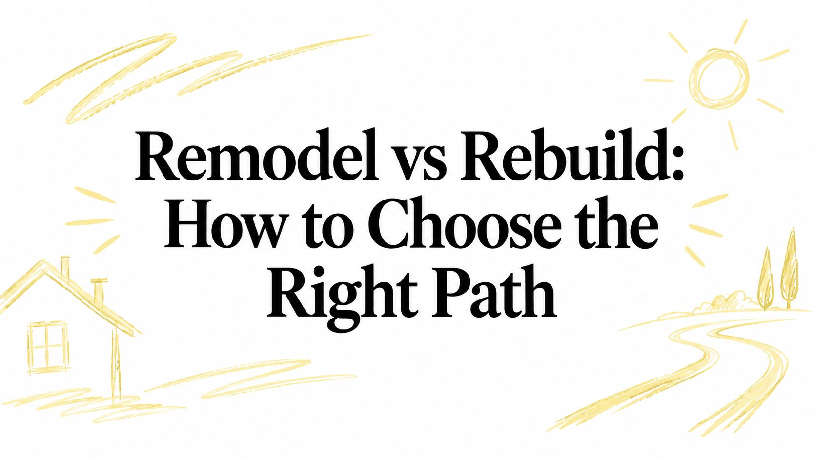 Remodel vs Rebuild: How to Choose the Right Path