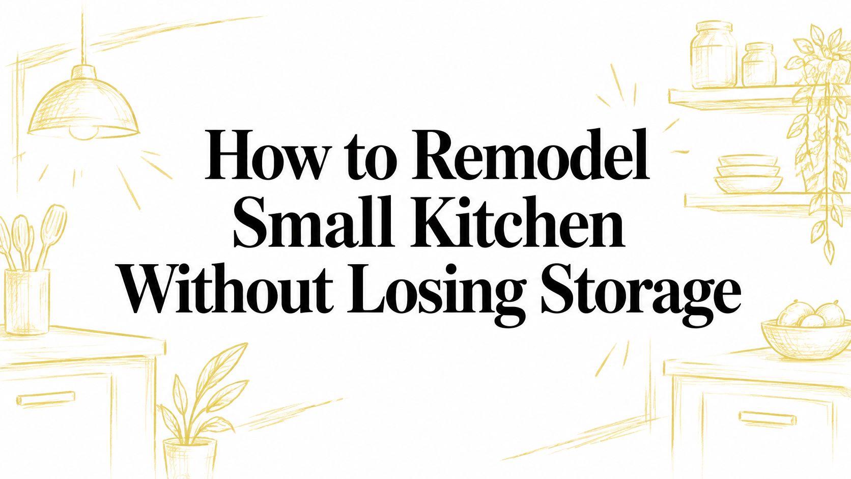 How to Remodel Small Kitchen Without Losing Storage