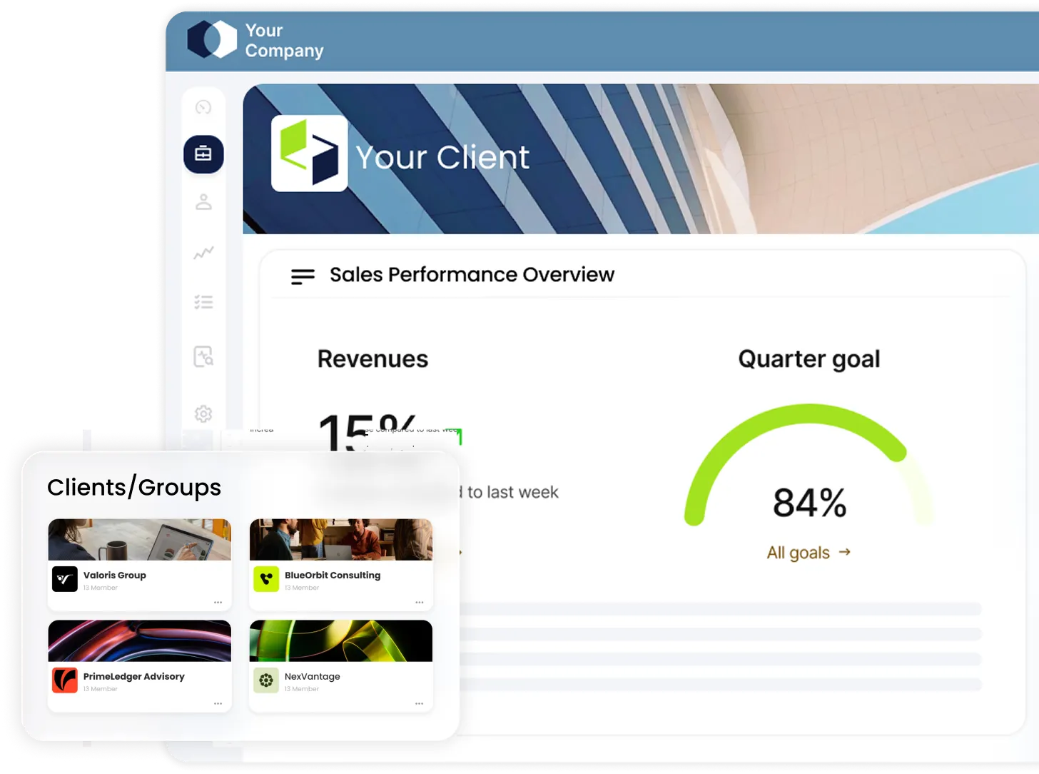 One portal per client.  Not per crowd.