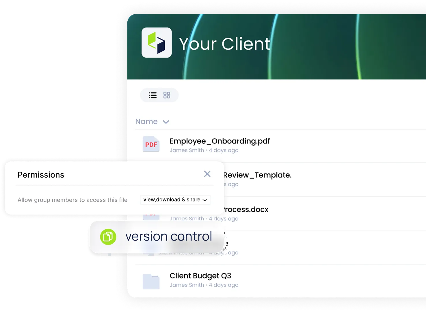 Files in place. Work in motion.