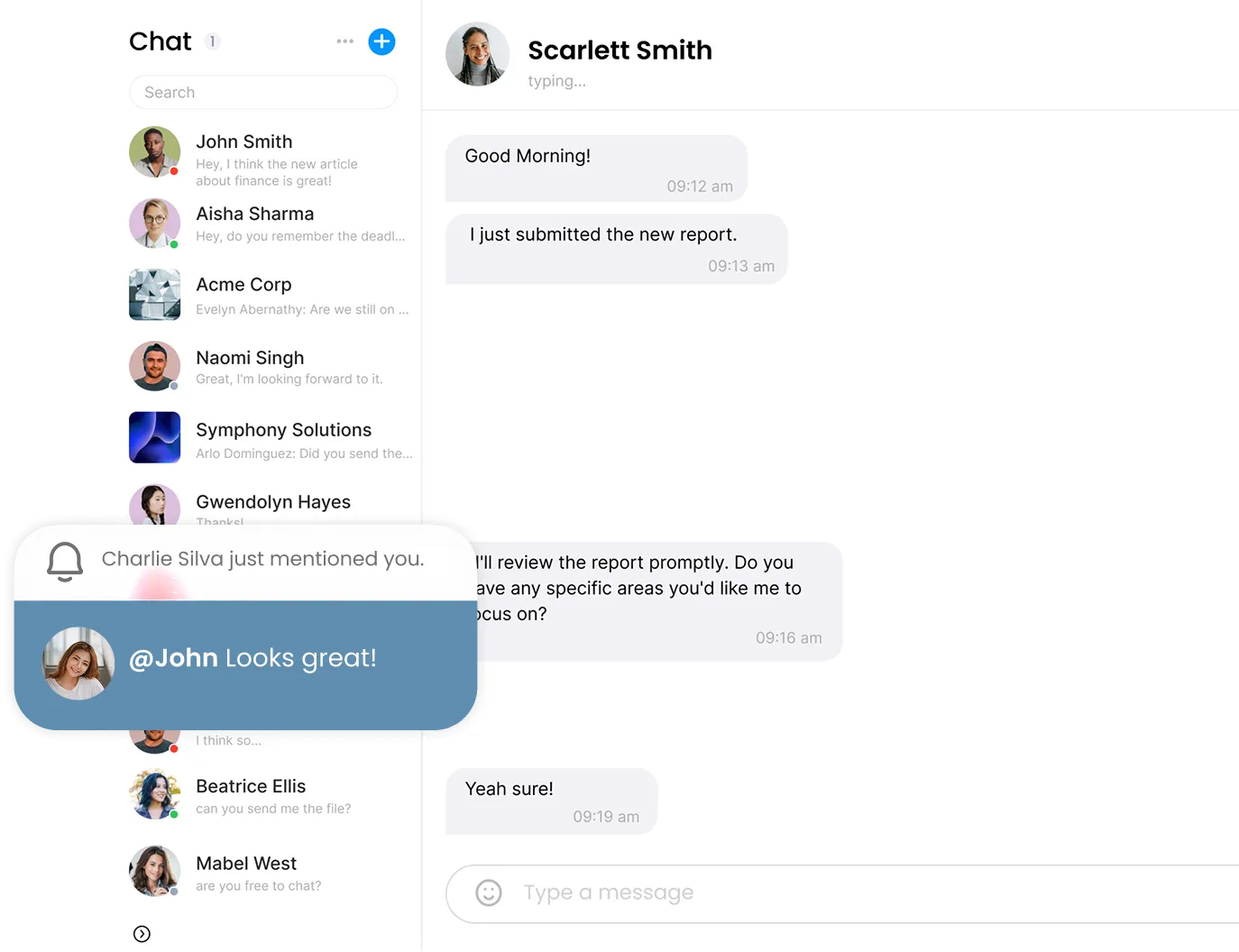 Communication at the speed of now.