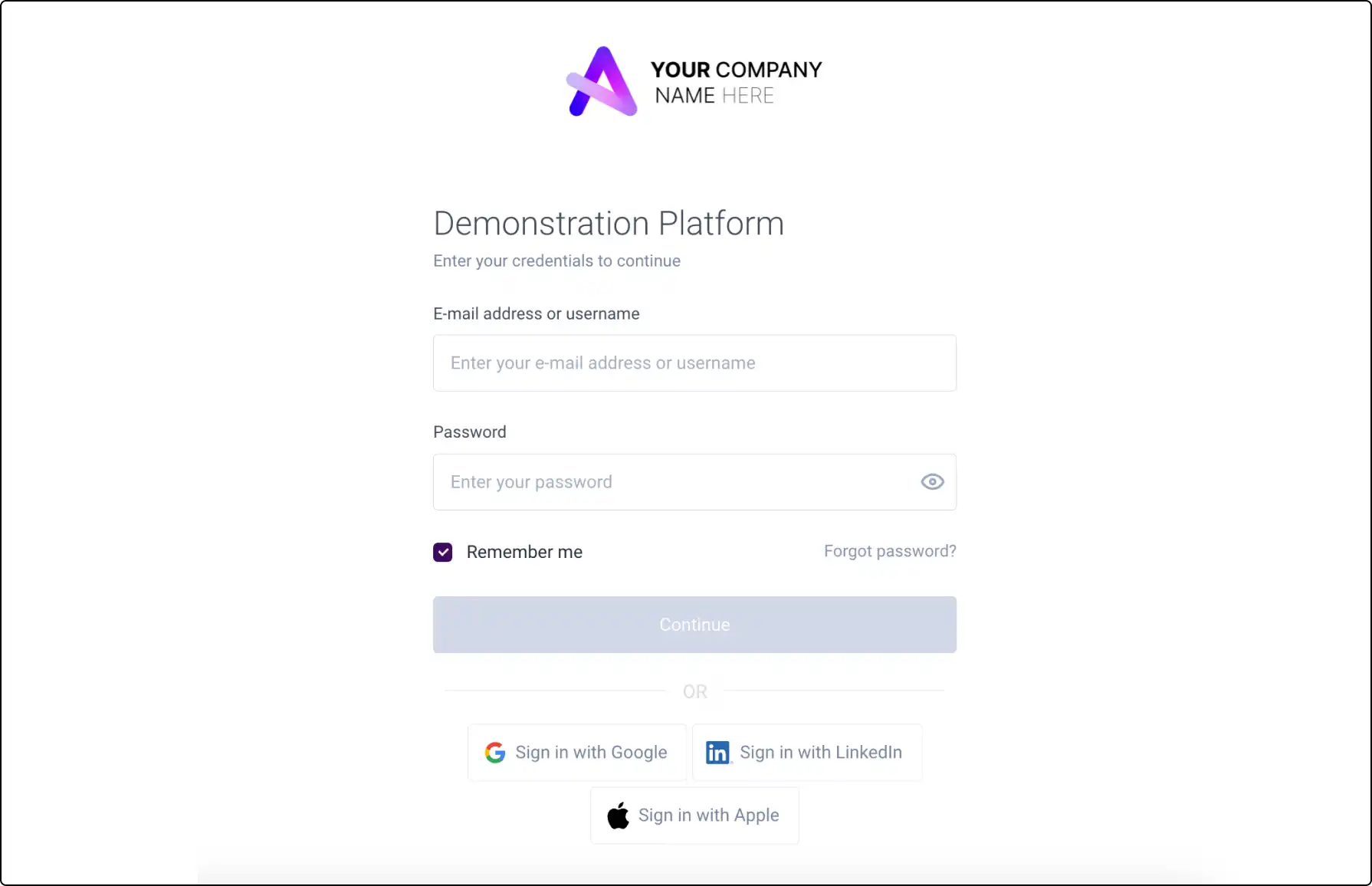 A screenshot of Clinked's platform showcasing the Single Sign-On (SSO) feature, highlighting simplified access with seamless integration for user authentication.