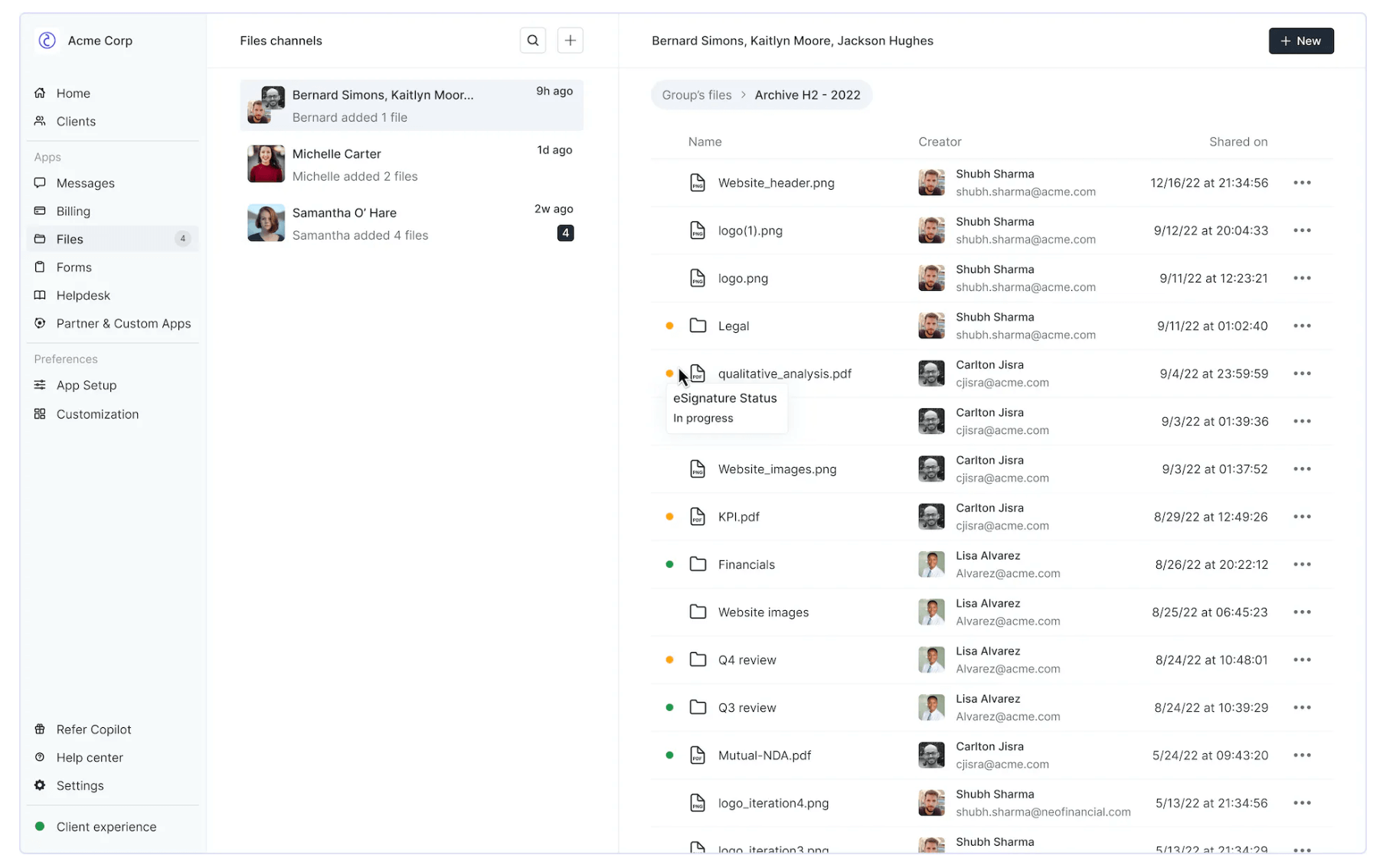 Copilot Acme Corp dashboard: Softr alternatives