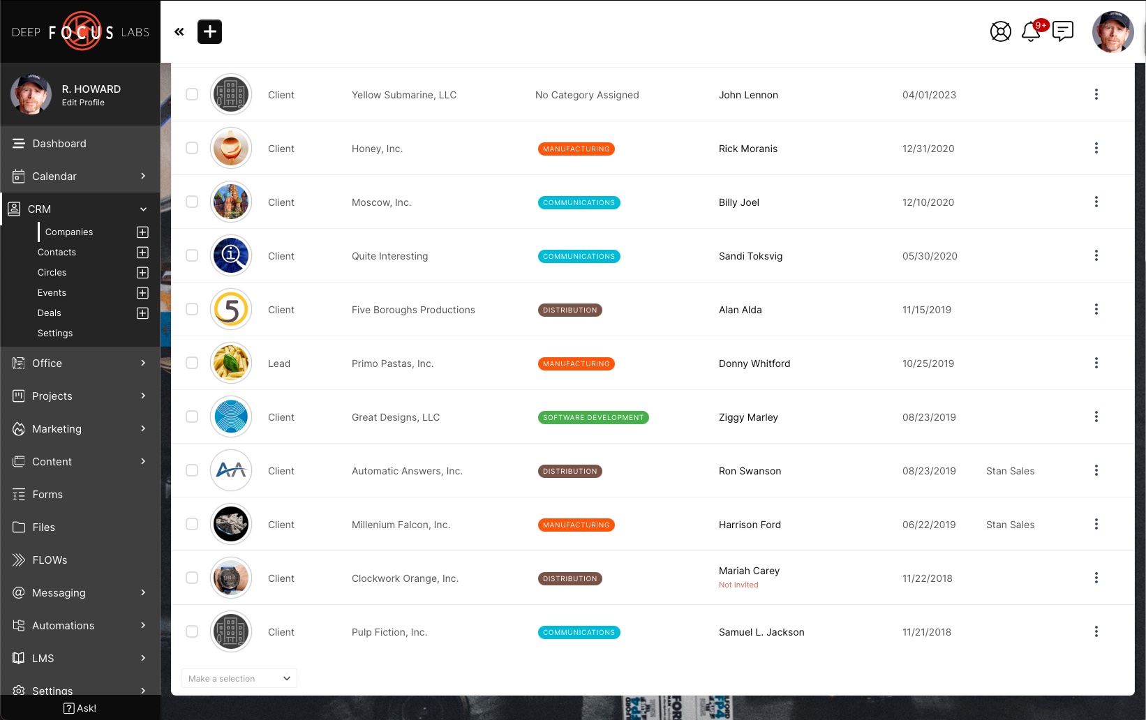 SuiteDash: customer relationship management dashboard