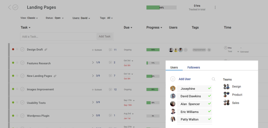 ProProfs tool that lets you assign tasks and manage legal activities
