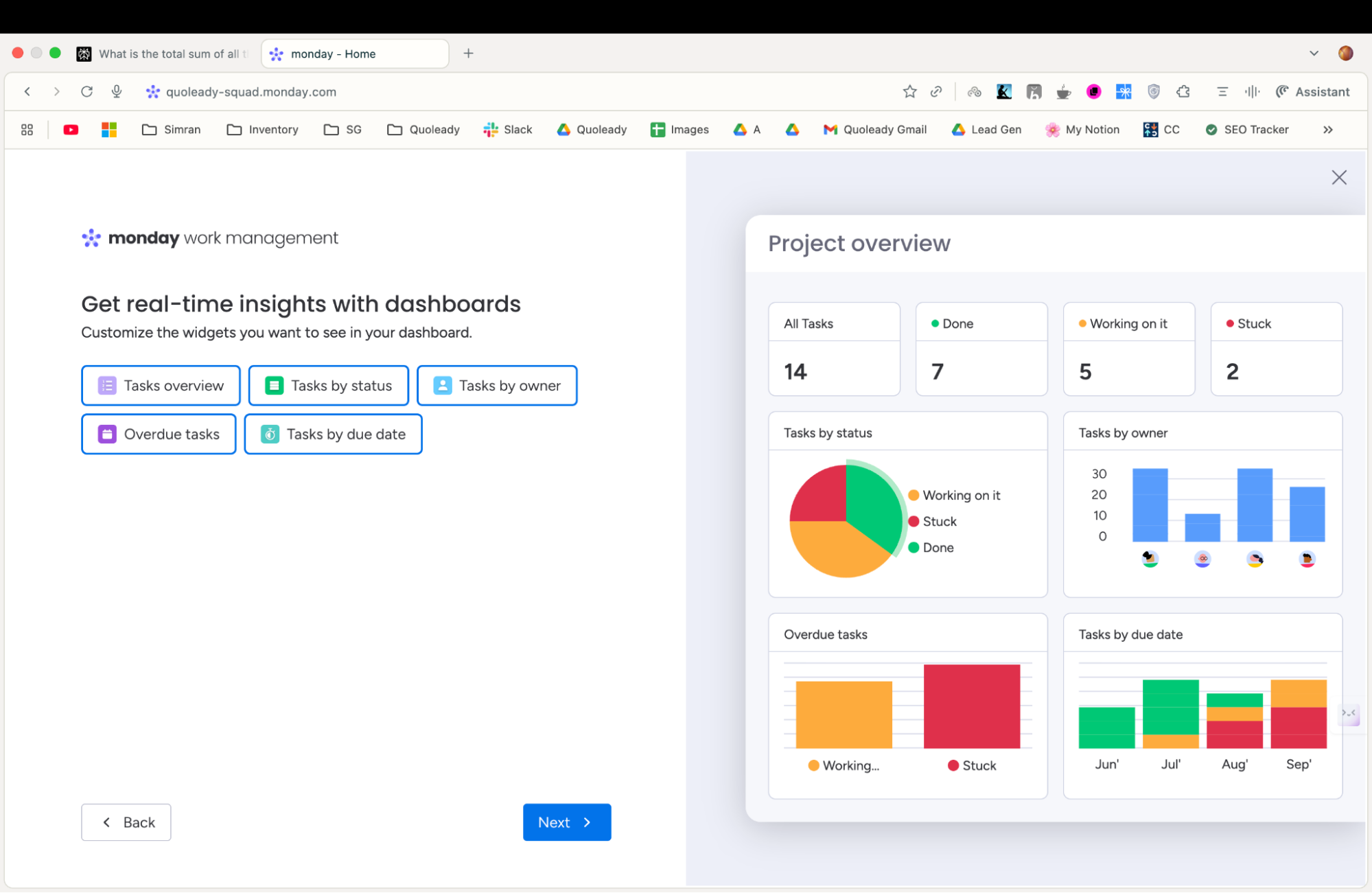 Monday CRM client database software