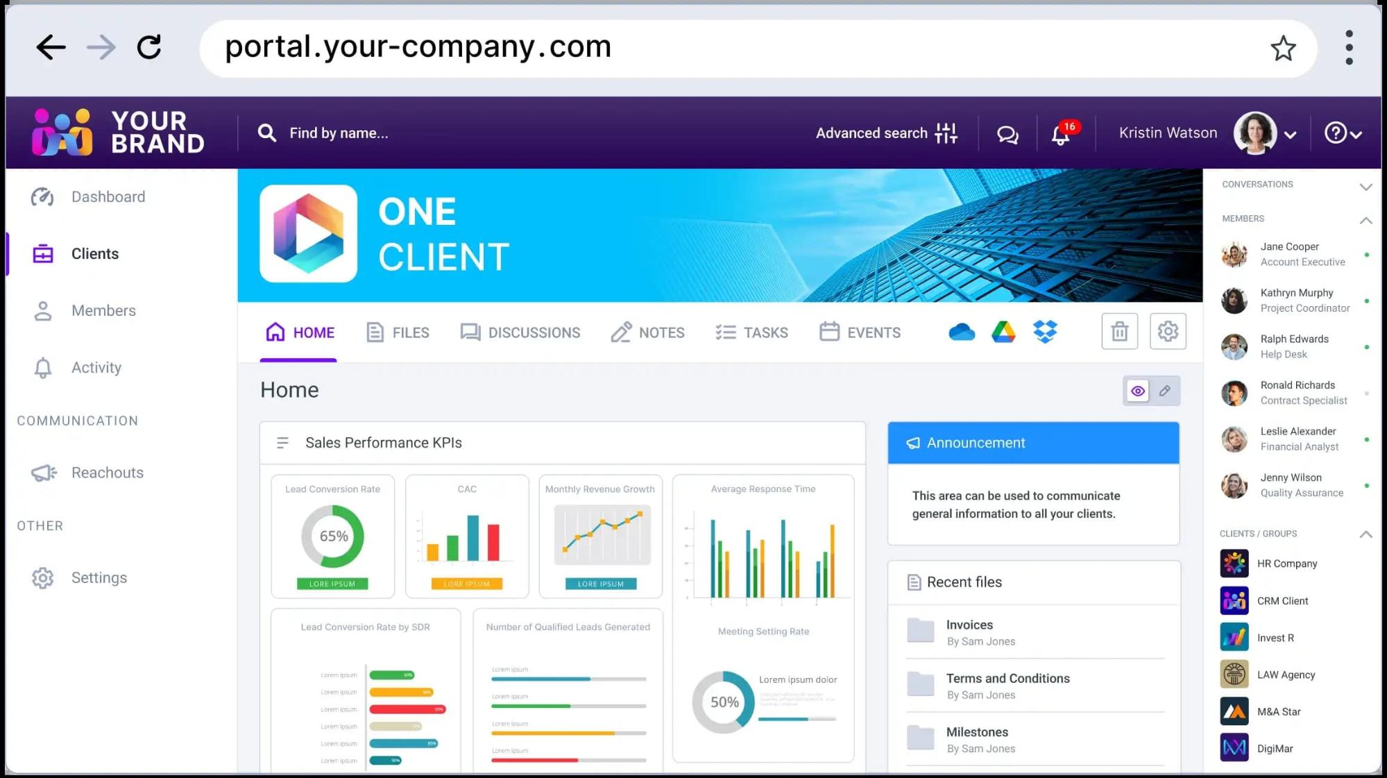 Clinked client portal and project management software (includes free demo)