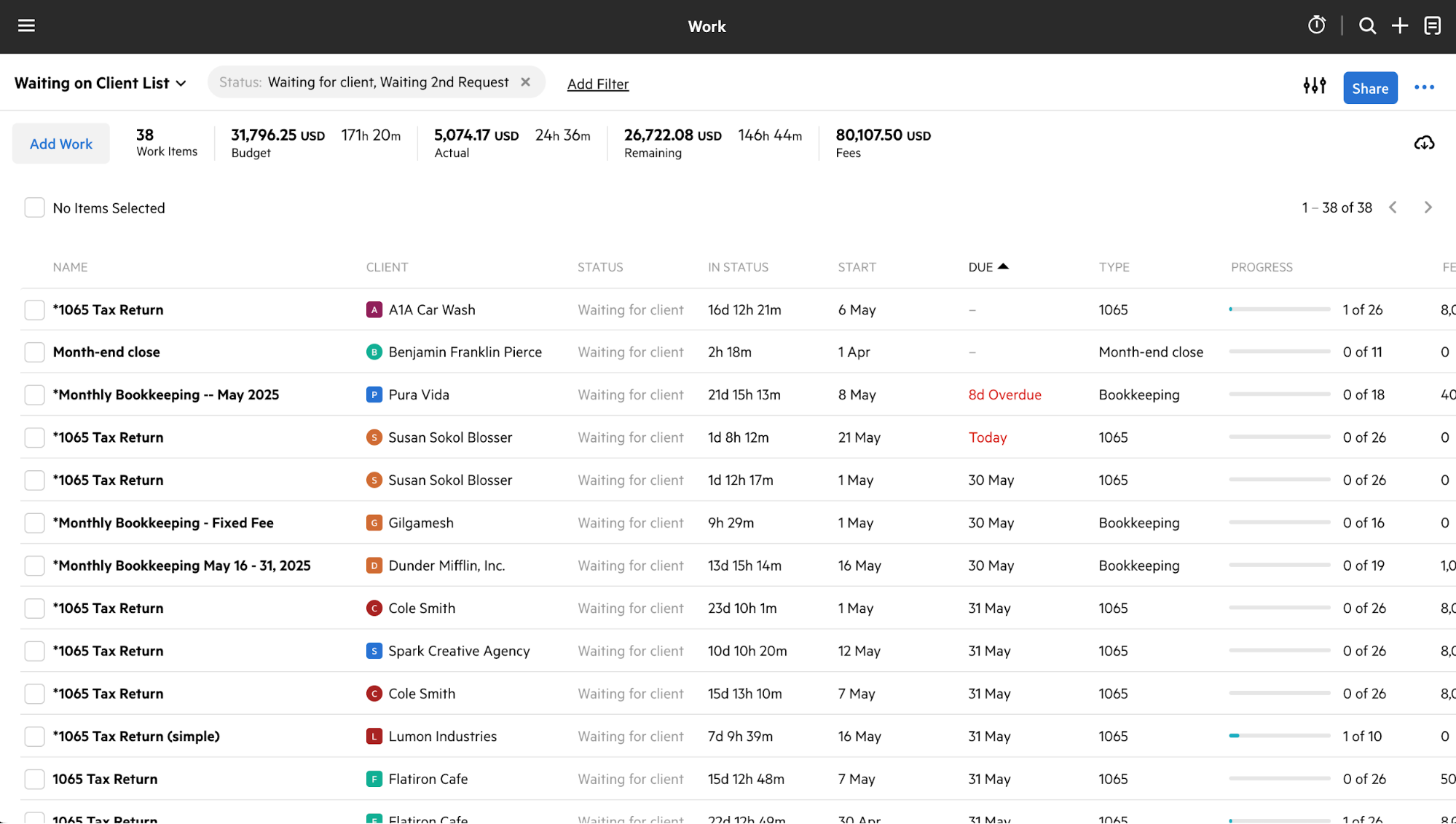 Karbon client portal