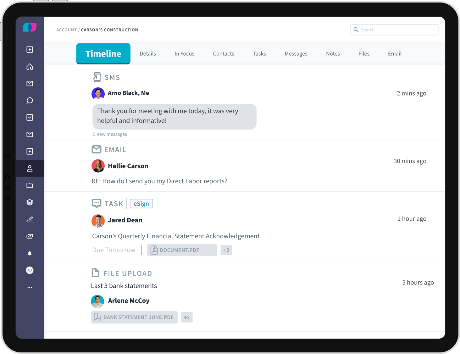 Liscio client portal