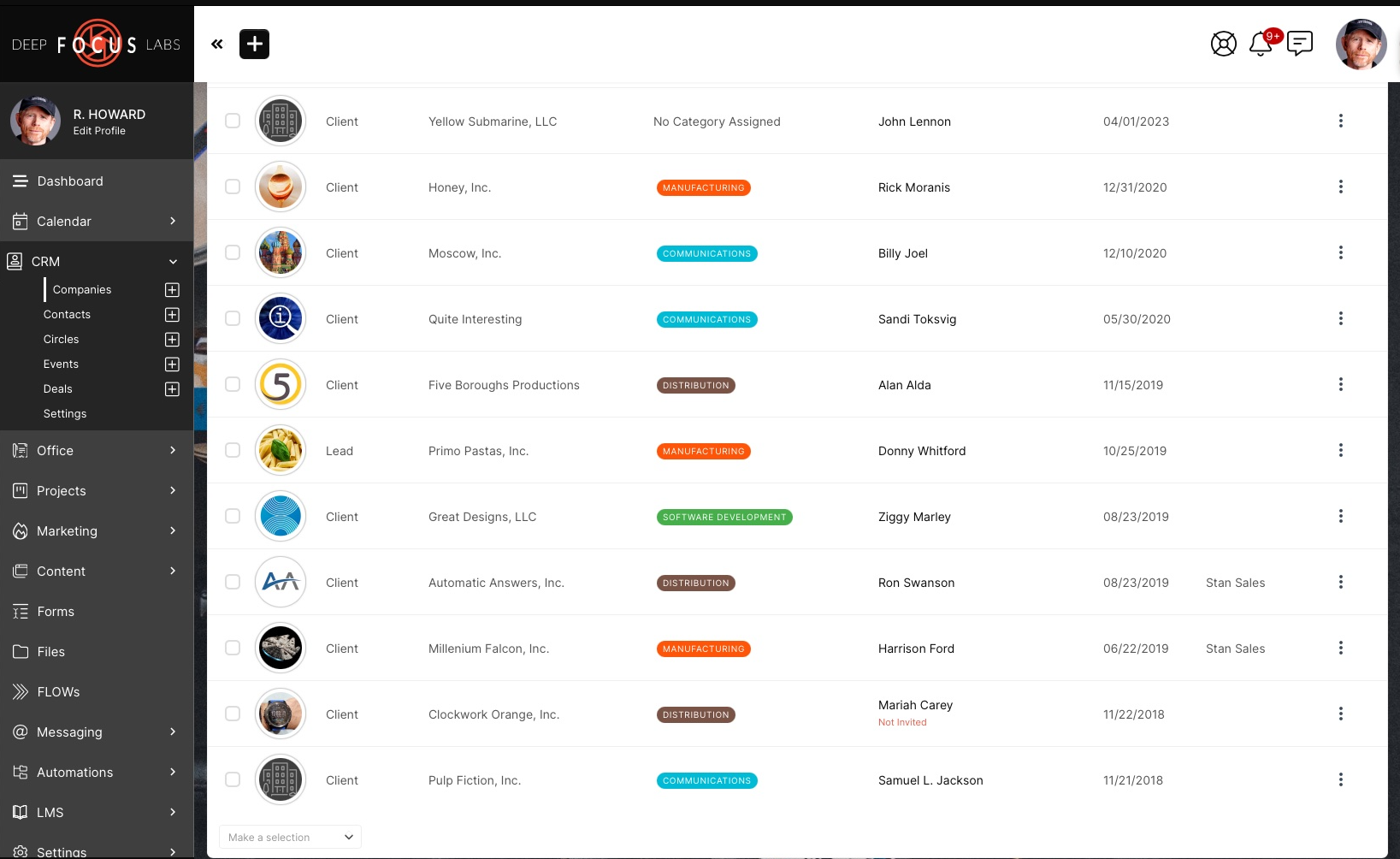 SuiteDash lets you organize existing and new clients in one portal, meeting client expectations