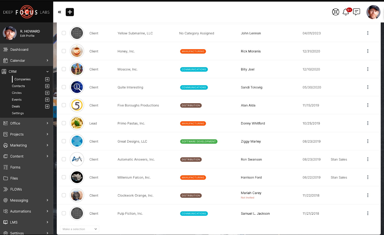 SuiteDash lets you organize existing and new clients in one portal, meeting client expectations