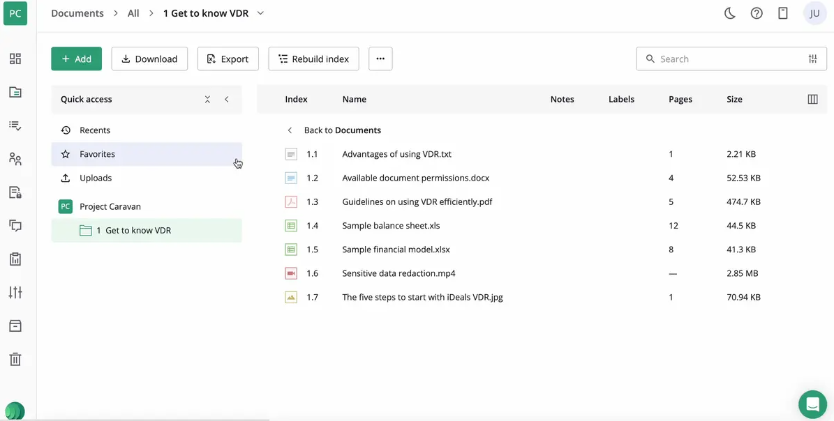 iDeals Virtual Data Room - another option on the virtual data room market