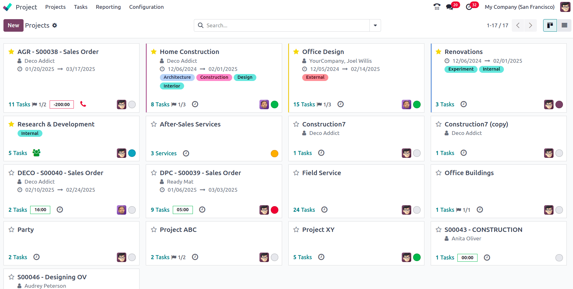 Odoo ERP and CRM system