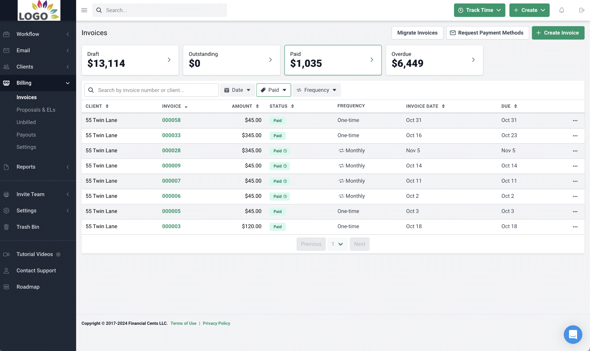financial cents document management software