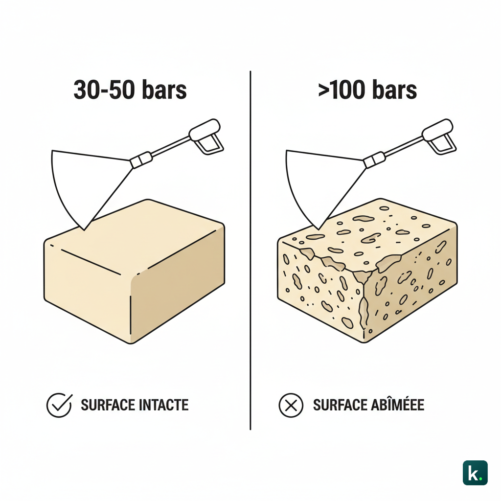 Basse pression vs haute pression.