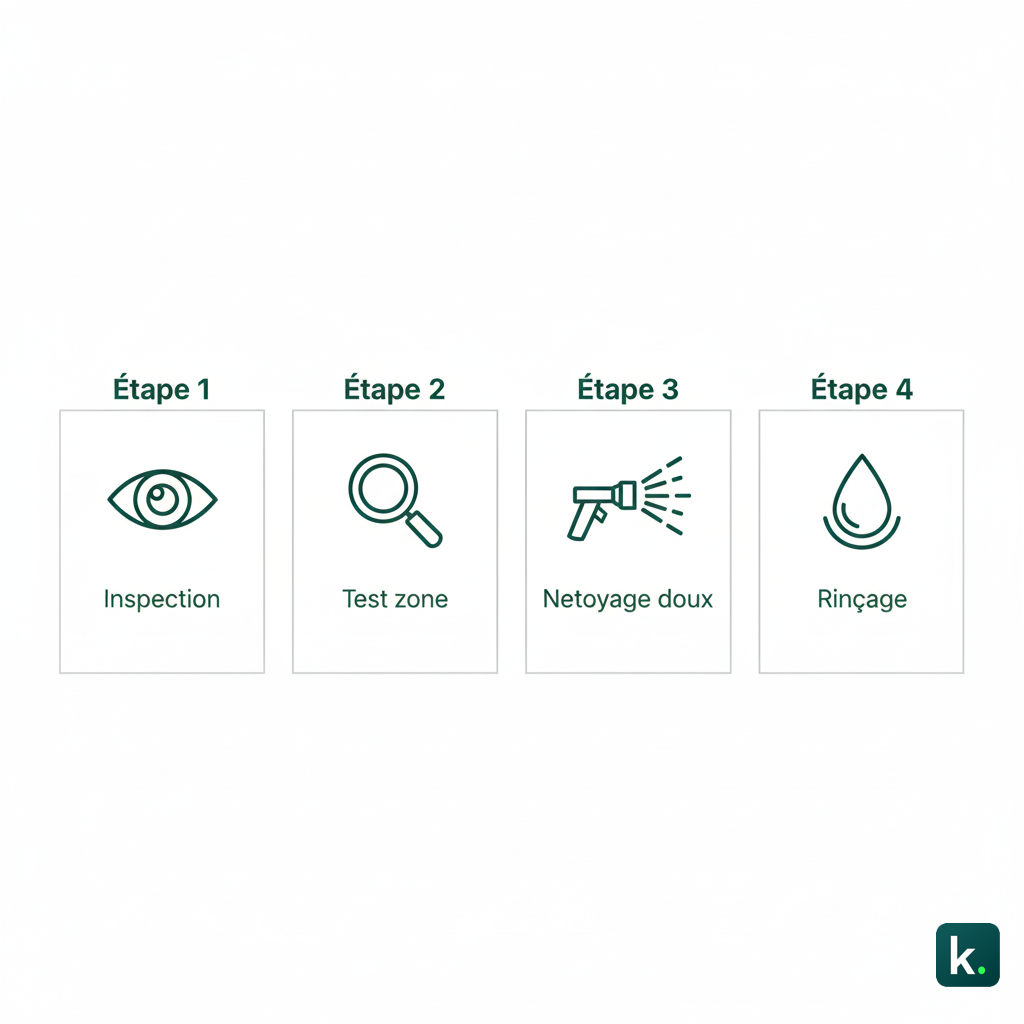 Processus en 4 étapes.