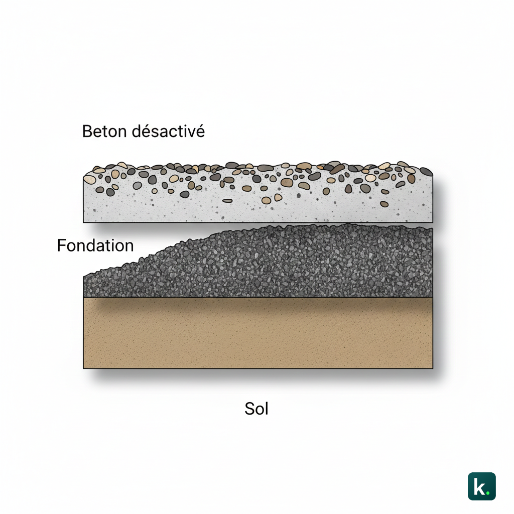 Coupe structurelle simplifiée