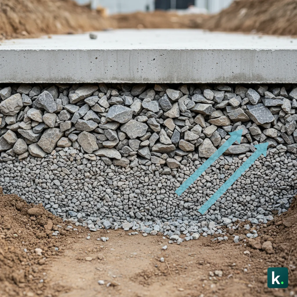 Hérisson sous dalle : quels granulats pour un drainage efficace ?