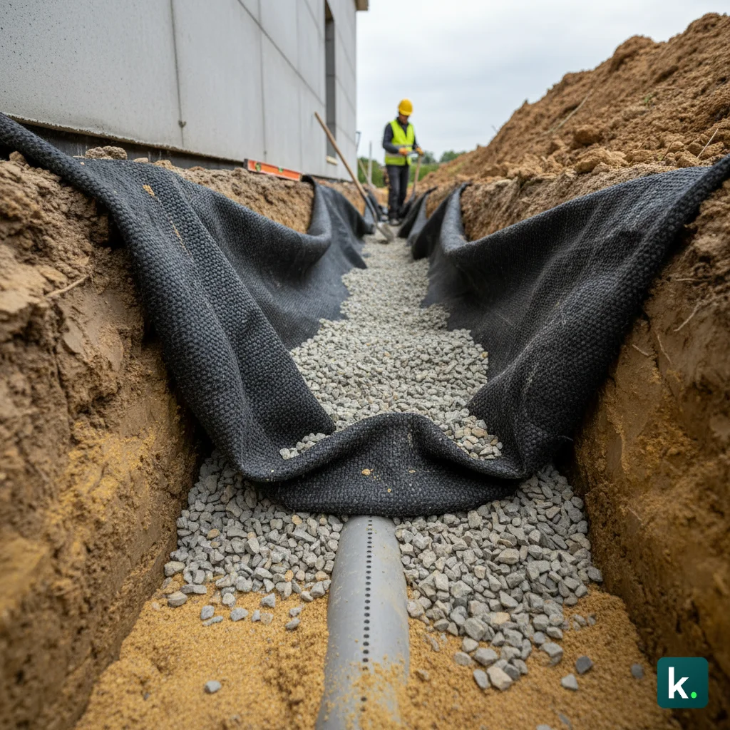 Drain : pose, fonctionnement et granulats drainants à utiliser