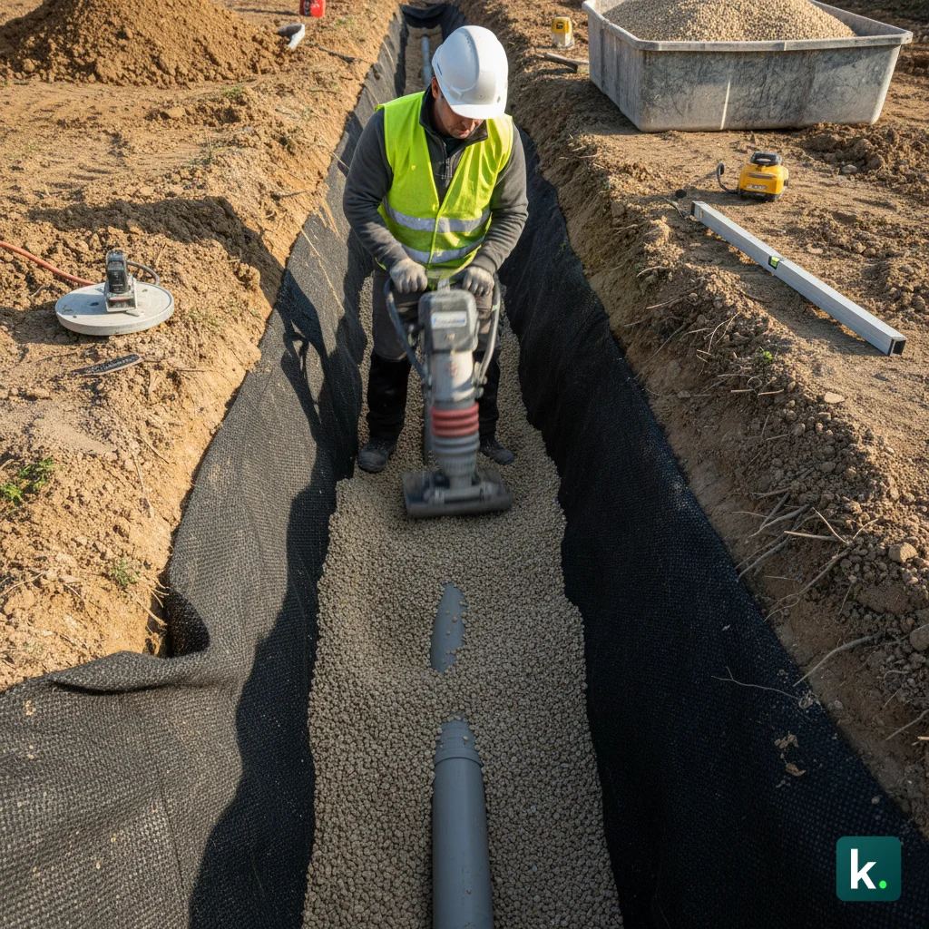 Drain : pose, fonctionnement et granulats drainants à utiliser