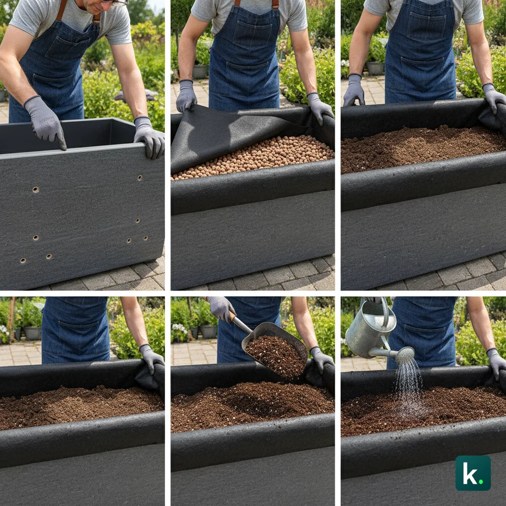 Comment remplir une jardinière ? Drainage, terre et conseils pratiques