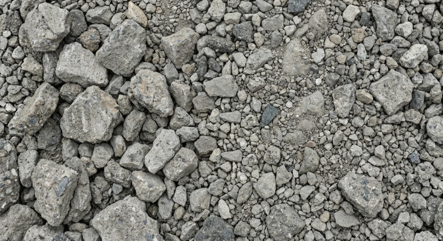 Béton concassé 0/80 livré en vrac