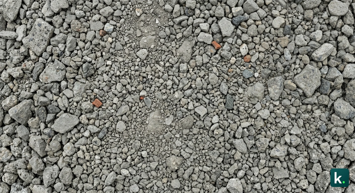 Béton concassé 0/31,5 livré en vrac