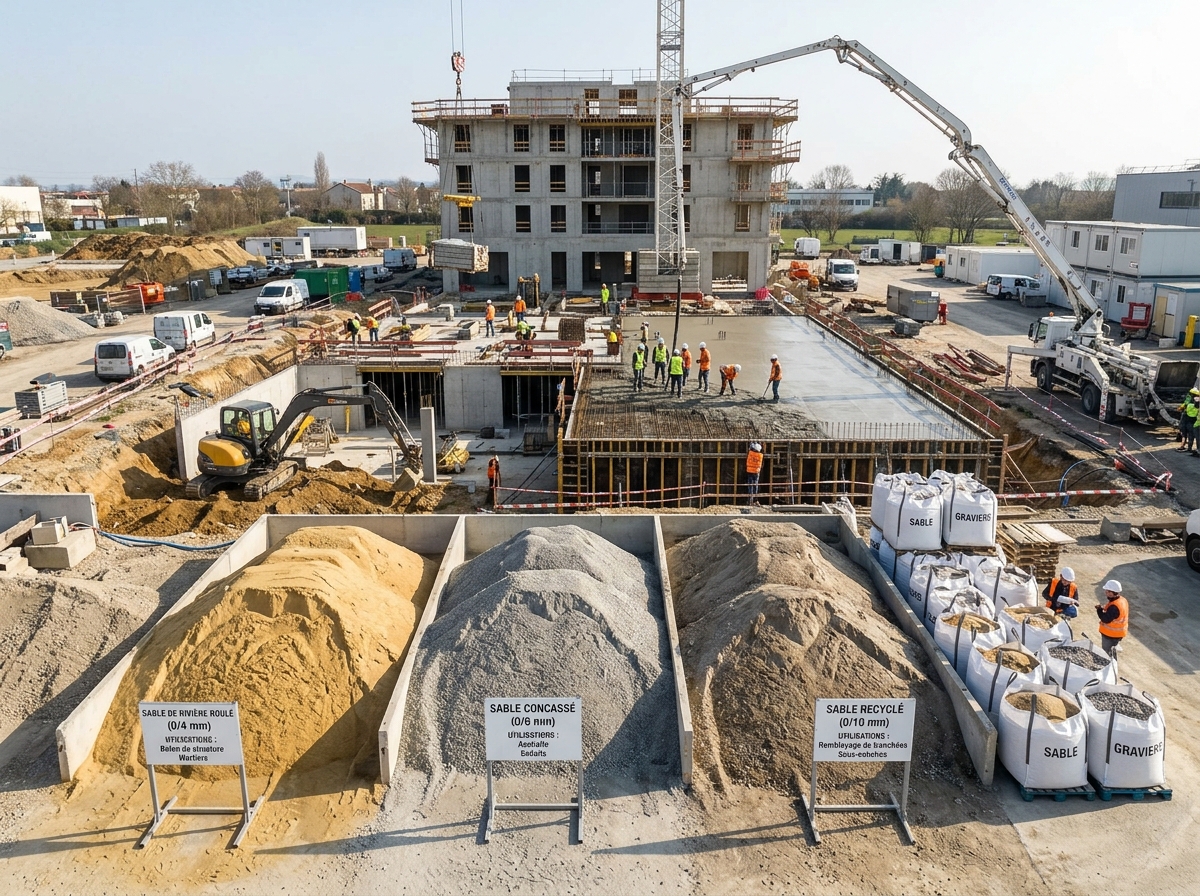 Prix du sable en 2026 : m3, tonne, big bag