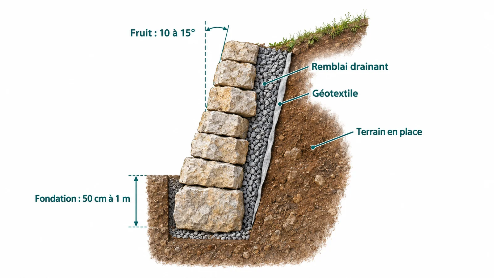 Prix de l'enrochement à la tonne