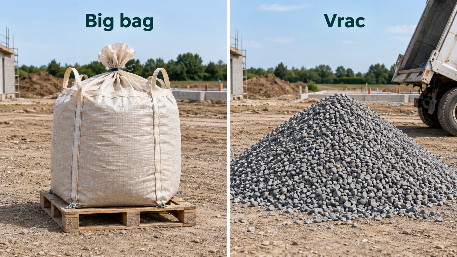 Big bag ou vrac : le vrai comparatif de coût