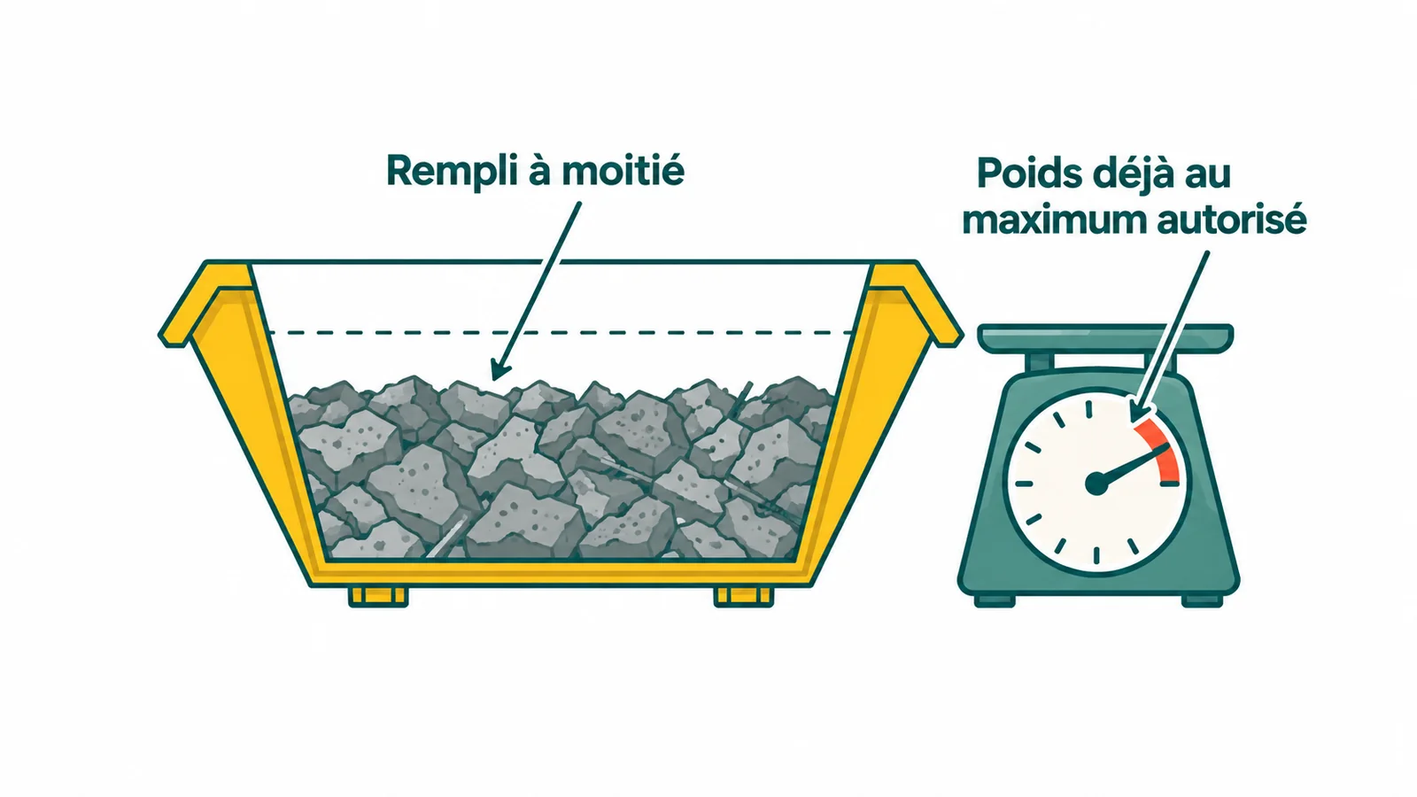 Location de benne : les prix par volume (8, 15, 30 m3)
