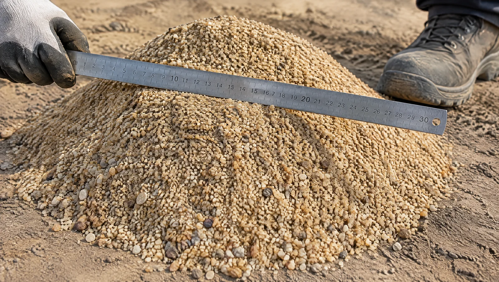 Poids d'1 m3 de sable : la conversion m3 tonne