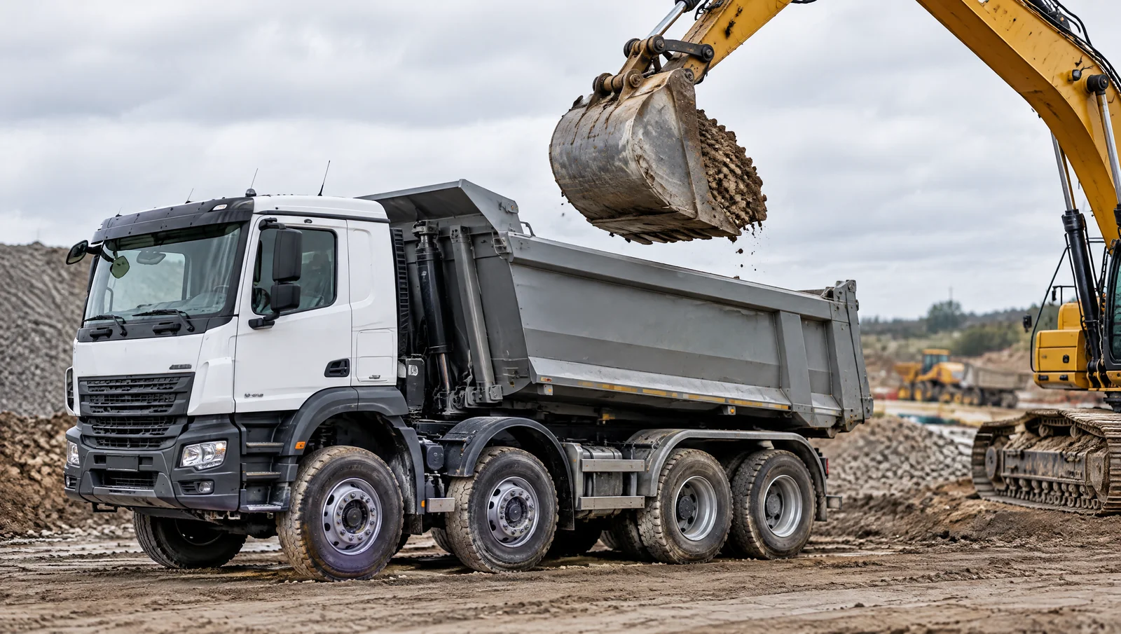 Combien de tonnes dans un camion benne