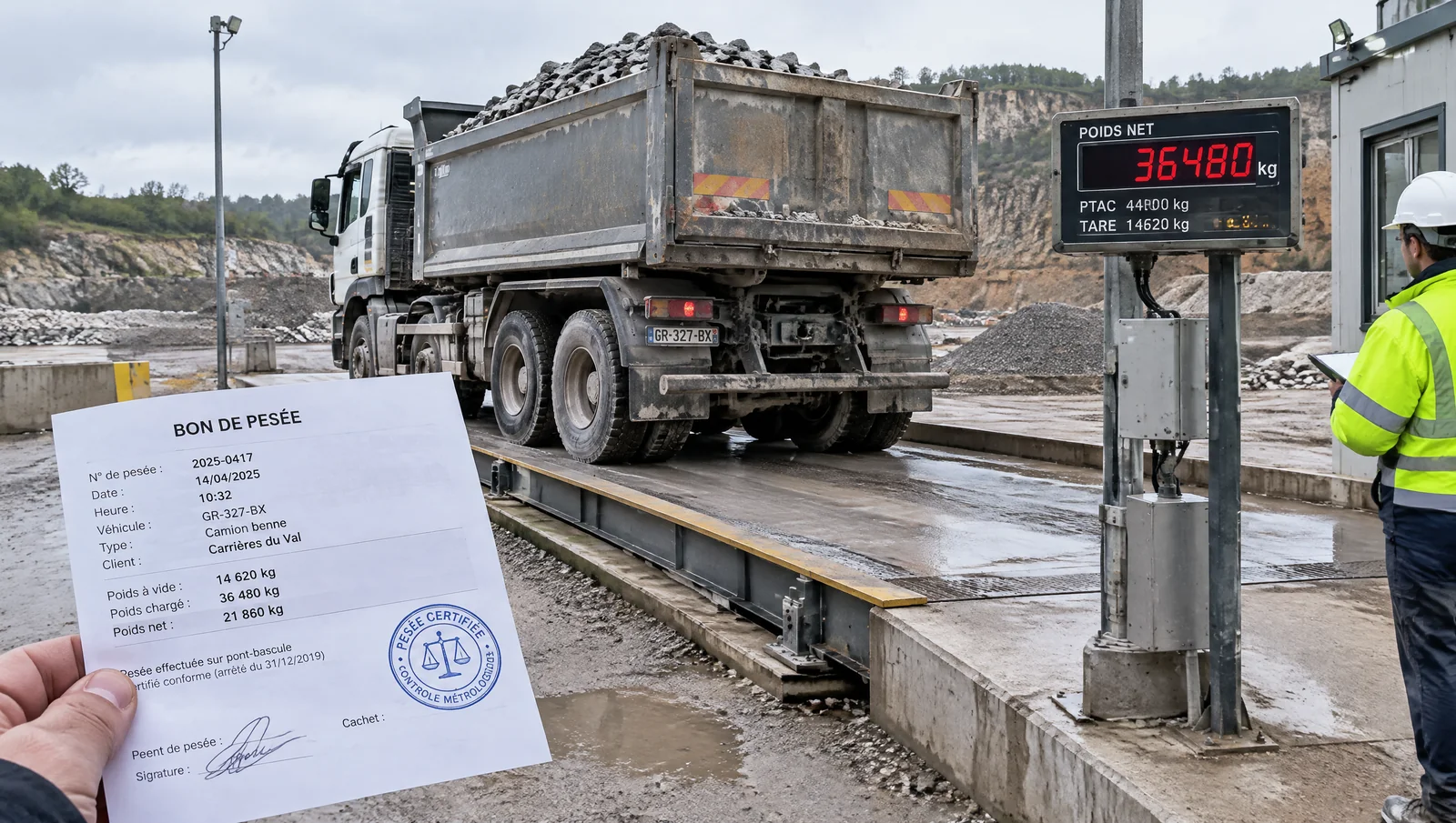 Surcharge des camions : réglementation, amendes, pesée