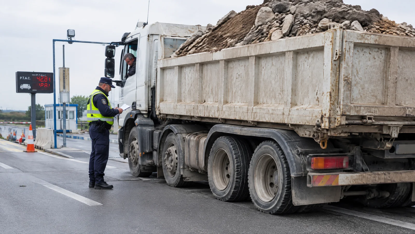 Surcharge des camions : réglementation, amendes, pesée