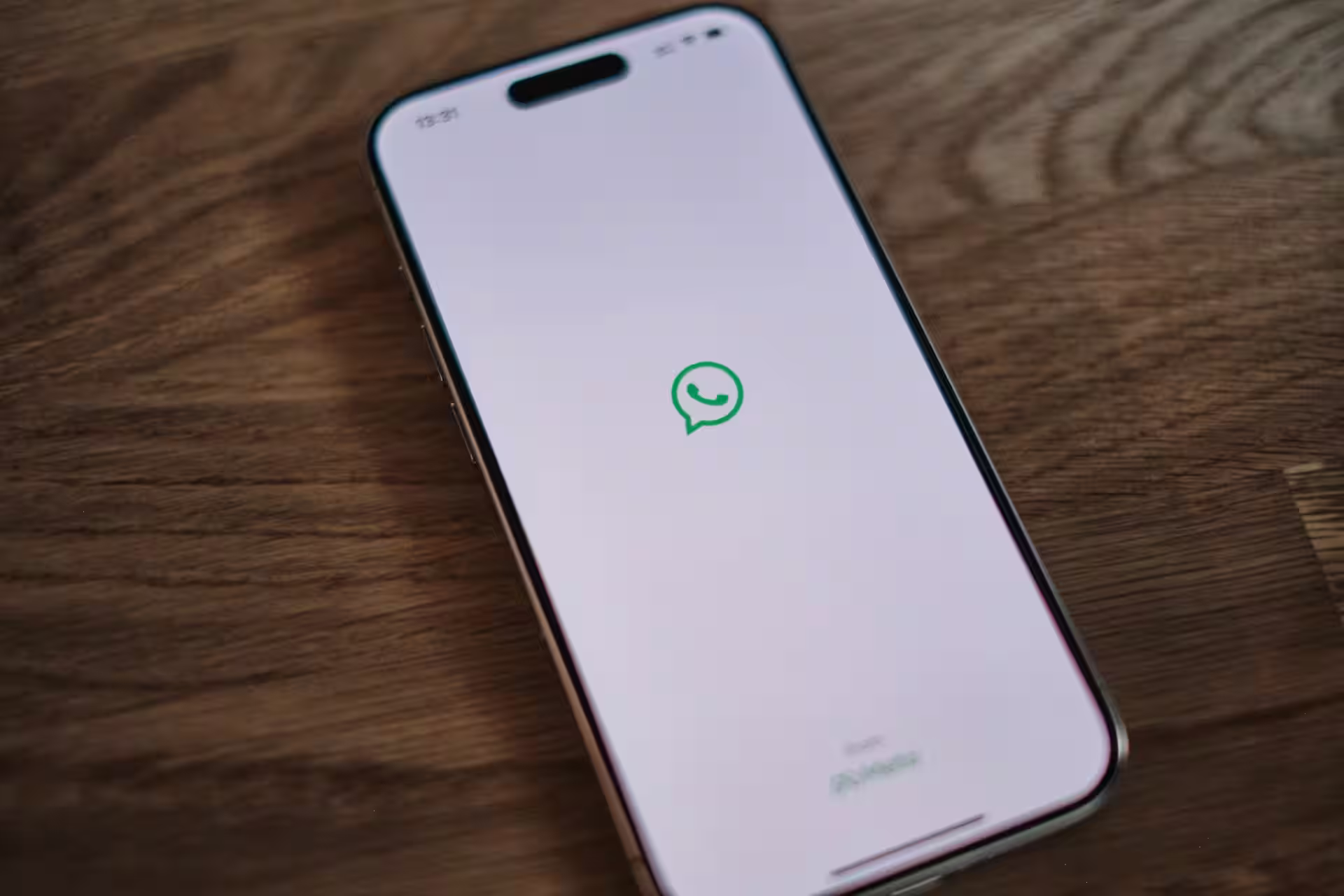 Picture of a smartphone with the hatsApp app opened