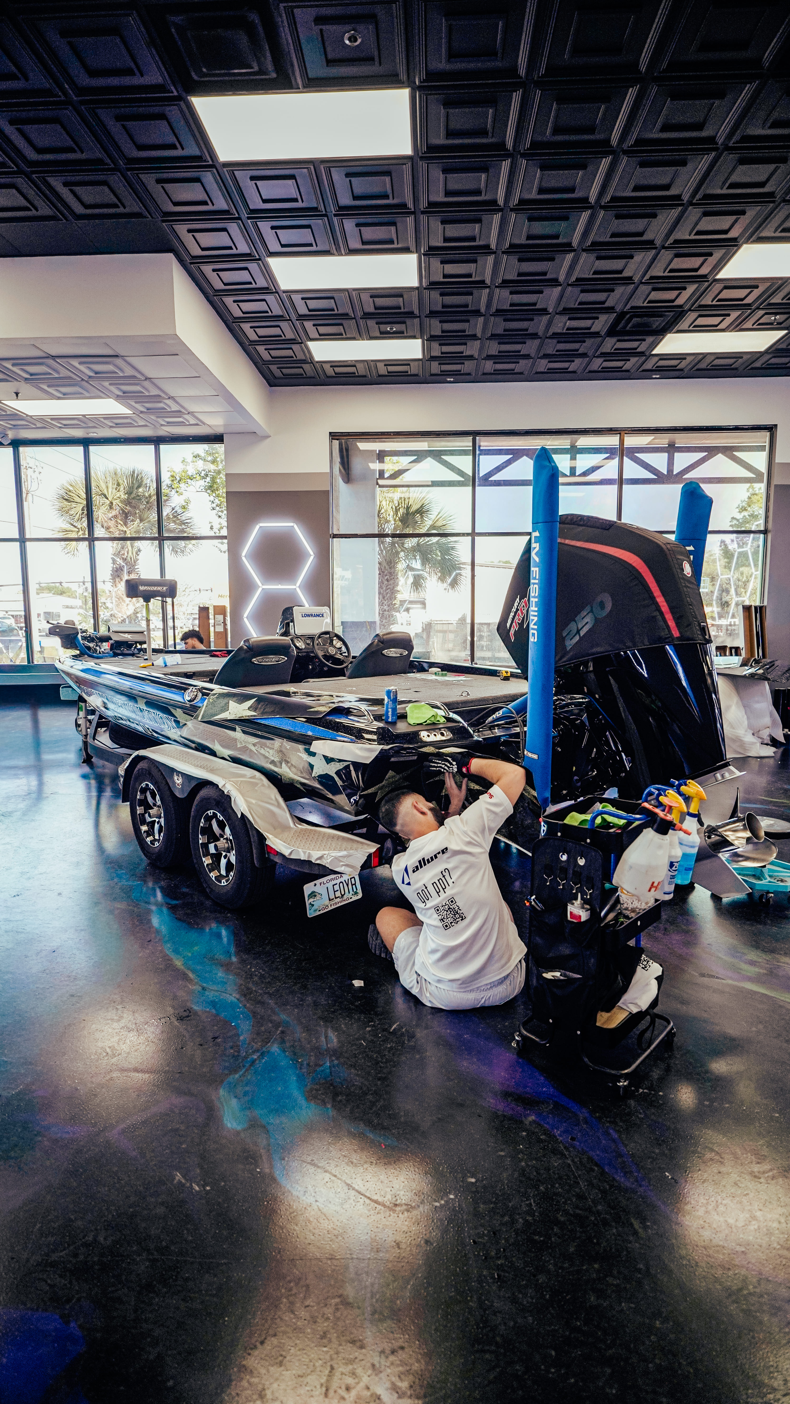 Completed custom vinyl wrap with a flawless paint-like finish by Allure Auto Spa